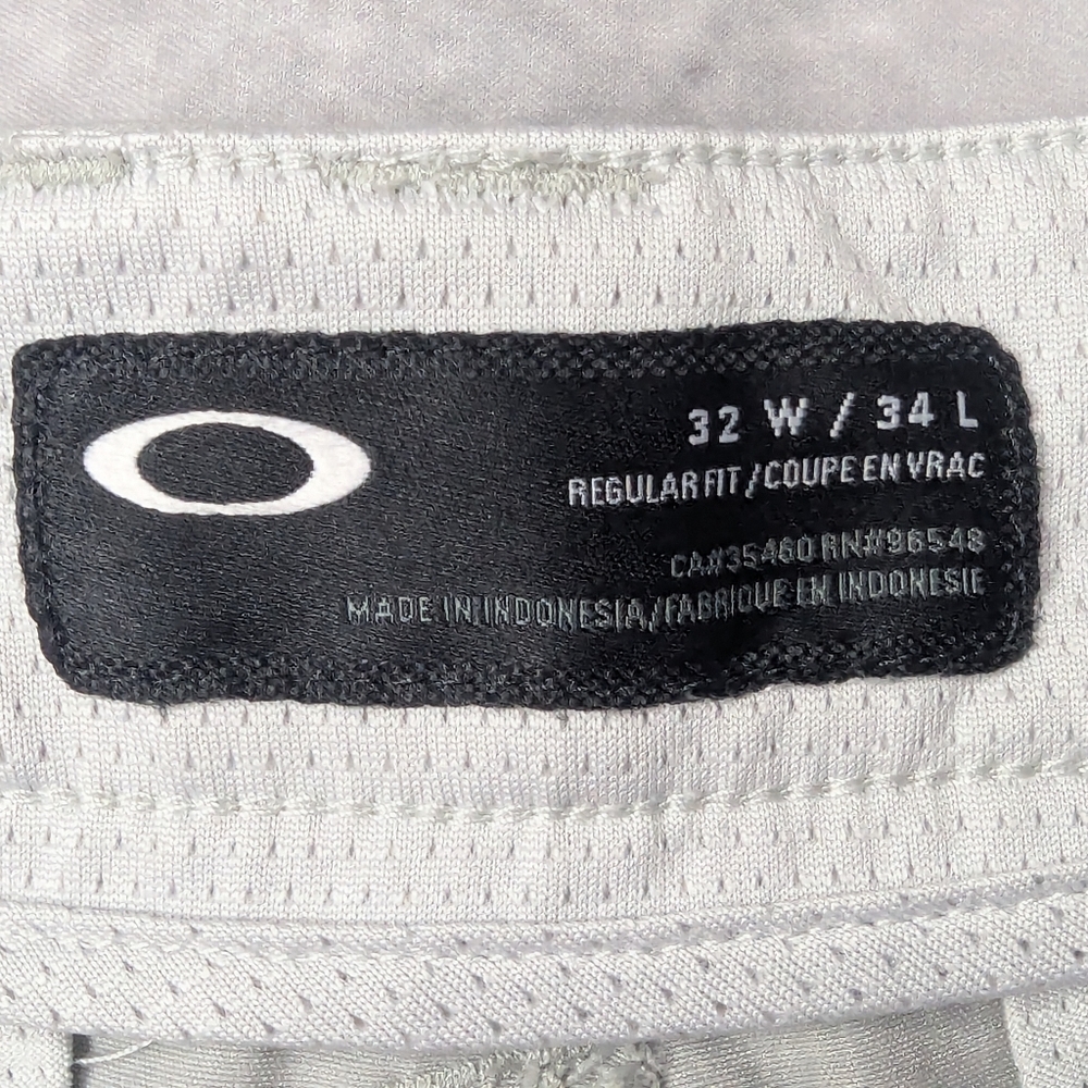 Oakley Size 34 Regular Fit Gray Pants Nylon/Elastane Blend - Picture 8 of 9